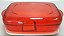 TUPPERWARE MICROPLUS RETANGULAR 1,7L VERMELHA - Imagem 1
