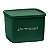Tupperware Jeitoso 800ml Aqui Tem Sorrisos Verde - Imagem 1