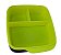 Tupperware Basic Line com Divisórias verde limão/Preta  550ml - Imagem 1