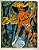 Hansen Bahia - xilogravura colorida - 58x46cm - Imagem 1