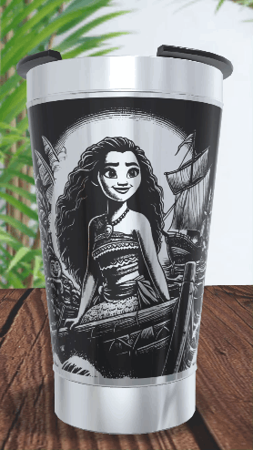 Copo Térmico Personalizado Moana em 360 Graus - Imagem 4