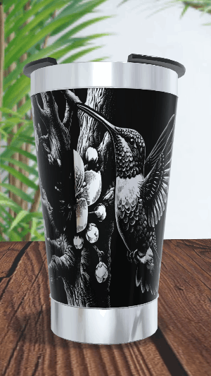 Copo Térmico personalizado Beija Flor 473ml com Gravação a Laser - Imagem 3
