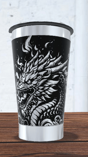 Copo Térmico personalizado Atlético  473ml com Gravação a Laser - Imagem 4