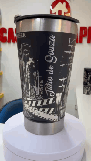 Copo Térmico  Personalizado Academia  473ml com Gravação a Laser - Imagem 3