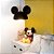 Luminária Pendente Aberto Orelhas Mickey Preto - Imagem 1