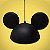Luminária Pendente Aberto Orelhas Mickey Preto - Imagem 2