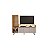 Rack para TV até 56 Polegadas Luz JCM Cinamomo / Off White - Imagem 1