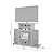 Rack para TV até 32 Polegadas Cipó JCM Cinamomo / Off White - Imagem 3