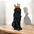 Leão com Coroa Decorativo Preto - Imagem 4