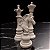 Trio Xadrez Decorativo Branco - Imagem 2