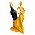 Suporte para Garrafa de Vinho Dourado - Imagem 1