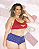 Mini Fantasia Mulher Maravilha Plus Size - Imagem 1