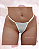 Calcinha Fio Dental Frases com Strass - Imagem 2
