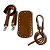 kit em couro ecológico fundo + estrangulador + alça com regulagem para bolsa - Imagem 1
