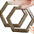 Alça de Resina Acrílica HEXAGONAL / ESTRELA - Imagem 4