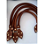 Par de Alça Banana Folha com Rebites (Alça de mão) – 25cm - Imagem 3