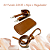 Kit em couro ecológico fundo 25X10 + estrangulador + alça com regulagem para bolsa - Imagem 1