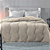 Edredom de Hotel Casal Toronto Plush Bege Altenburg - Imagem 1