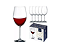 Jogo 6 taças Bohemia cristal titanium vinho tinto 580ml-Loreto - Imagem 1