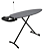Tabua de passar com rodinhas e suporte fio 45,7cm X 1,34m - Imagem 1