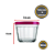 Kit 12 Tigelas De Vidro Potes Americano Congelar Tampa 150ml-Loreto - Imagem 2