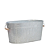 Balde De Gelo Grande Galvanizado Oval Com Alças Madeira 30 litros - Imagem 1