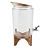 Suqueira De Vidro Dispenser Bebidas 8l Com Base De Madeira - Imagem 2
