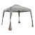 Gazebo Tenda Impermeavel Abertura Guarda-chuva 300x300x270cm Cor Branco-Loreto - Imagem 2