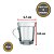 Kit 12 Xícaras Vidro Expresso Americano 90ml Nadir Incolor Incolor Americano - Imagem 4