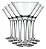 Kit 6 Taças Martini Drink Coquetel Vidro Nadir 250ml - Imagem 2