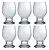 Jogo Taça Agua Suco Vinho Vidro Nadir Vidro 250ml - Kit 6 Un Transparente - Imagem 1