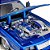 Miniatura Chevy Monte Carlo Ss Lowriders 1:24 Maisto Design Cor Azul - Imagem 4