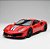 Miniatura Carro Ferrari 488 Pista 1:24 Bburago Metal Colecionável Vermelho - Imagem 3