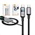 Cabo Carregador Rápido 100w Turbo Mostrador Led Usb Tipo C Preto Visor Led - Imagem 1