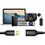 Extensor USB 3.0 2m Hrebos Preto USB Macho para USB Fêmea - Imagem 2