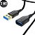 Extensor USB 3.0 2m Hrebos Preto USB Macho para USB Fêmea - Imagem 1