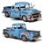 1/24 1955 GMC Blue Chip Pick Up Motormax Color Oxidized - Imagem 1