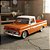 Miniatura Chevy C10 Fleestside 1966 Pickup 1/24 Cor Laranja - Imagem 3