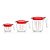 Kit 3 Copos Medidores Vidro Borossilicato 250 500 1000ml - Imagem 2