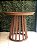 Mesa ripada 80x90 CASTANHO - Imagem 1