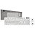Kit Teclado e Mouse Brasil PC Usb Branco 1000DPI BPC-8269/M300 - Imagem 1