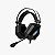 Fone de Ouvido Headset Gamer Iluminação LED Microfone com Haste Regulável HOOPSON LED AZUL F-201-AZ - Imagem 2