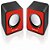 CAIXA DE SOM 2.0 MINI 3W RMS VERMELHO - Imagem 2
