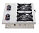 fogão cooktop 2 bocas dublas inox 20x20 Itajobi - Imagem 4