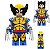 Boneco Bloco de Montar Wolverine Marvel - Imagem 1