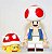 Boneco bloco de Montar Mario Bros Toad Kinopio - Imagem 2