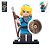 Boneco Bloco Montar Link blue The Legend of Zelda - Imagem 2