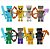 Boneco Bloco de Montar Minecraft com Armadura – kit 8 Personagens - Imagem 2