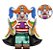 Boneco Bloco de Montar Buggy o Palhaço One Piece - Imagem 1
