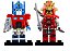 Boneco Bloco de Montar Transformers Optimus Prime e Samurai - Imagem 1